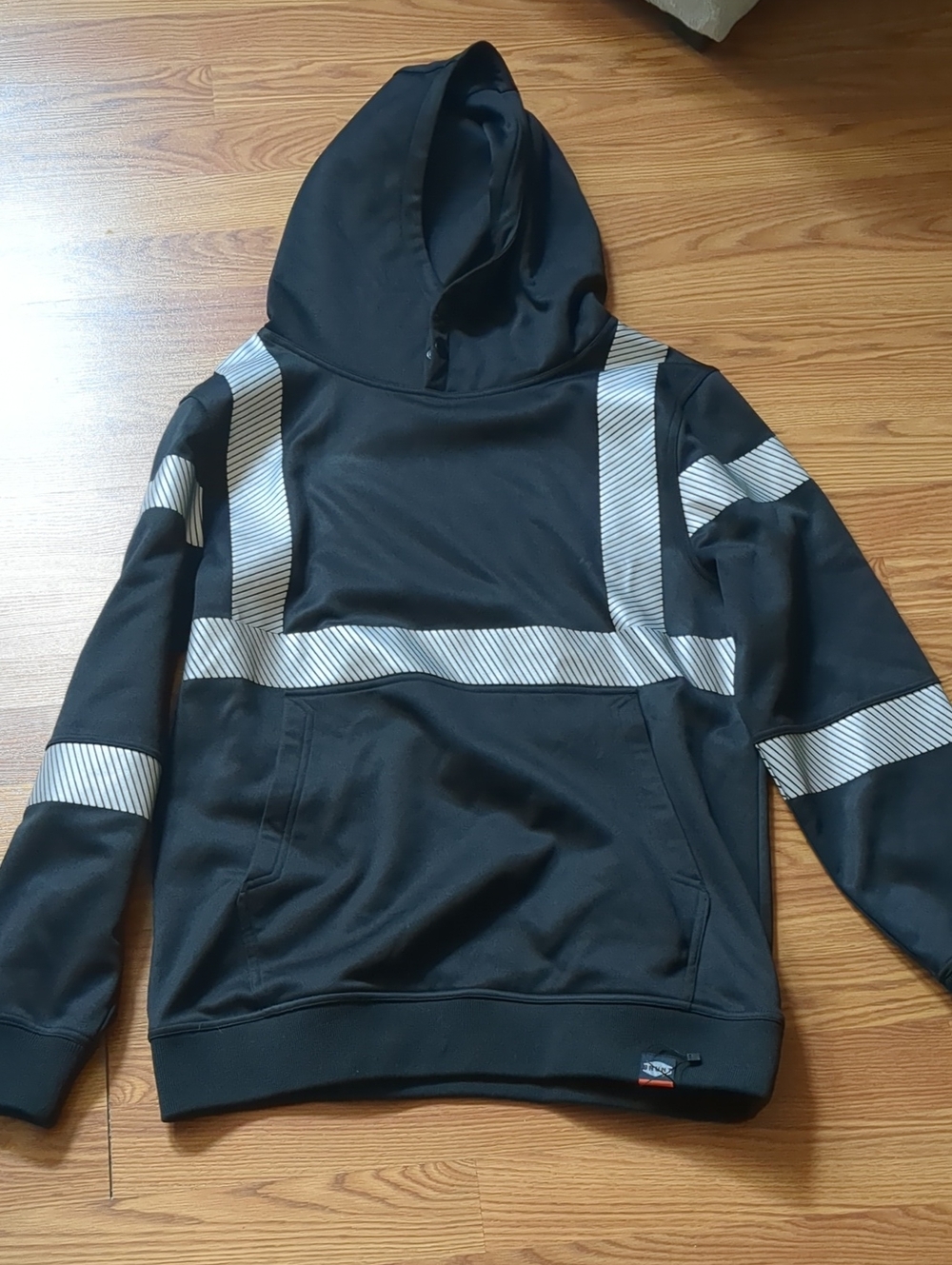 NWOT BRUNT Workwear The Shevlin ANSI Class II Reflective Hoodie Black M